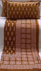 Clovers & Crafts Radiant Double Bedsheet With Two Pillow Covers - Brown