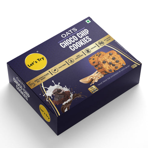 Let's Try Oats Choco Chip Cookies