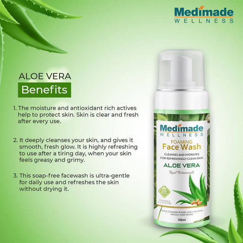 Medimade Wellness Foaming Face Wash With Aloe Vera
