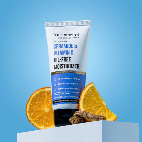 Dr. Sheth's Ceramide and Vitamin C Brightening Oil Free Moisturizer