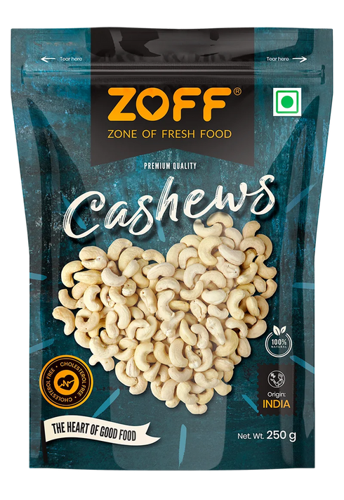 Zoff Cashews |1kg 250g Pack of 4