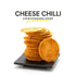Stuti Khakhra Cheese Chilli Coin Khakhra With Schezwan Chutney