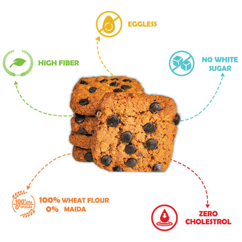 Let's Try Oats Choco Chip Cookies