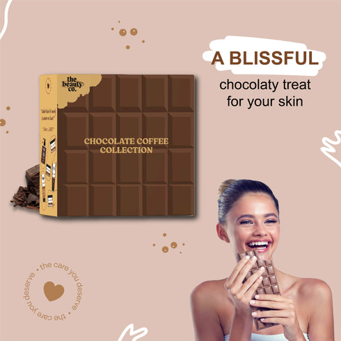 the beauty co Chocolate Coffee Combo for Skin Revitalizing | Set of 6