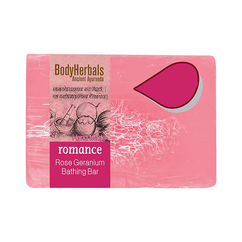 Bodyherbals Romance Hand Made Rose and Geranium Bathing Bar 100g