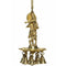 Lord Krishna Hanging Diya/Lamp With Bell / Lord Krishna Deepam Stand