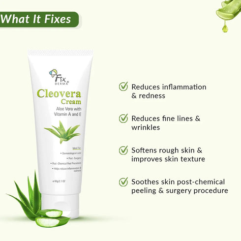 Fixderma Skincare Shadow Sunscreen Spf 50+ Non Drying Cleanser + Cleovera Cream