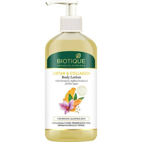 Biotique Advanced Ayurveda Ubtan & Collagen Body Lotion 300g