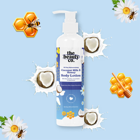 the beauty co Coconut Milk and Honey Body Lotion with Niacinamide