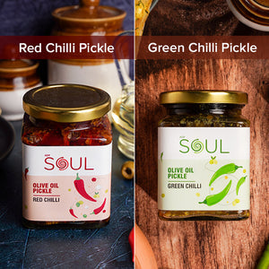 ADF Soul Red Chilli Pickle & Green Chilli Pickle