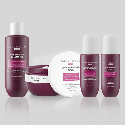 Innovist Curl Defining Kit |Shampoo I Leavein Conditioner I Mask I Gel