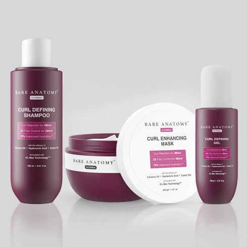 Innovist Curl Defining Kit |Shampoo | Hair Mask | Gel