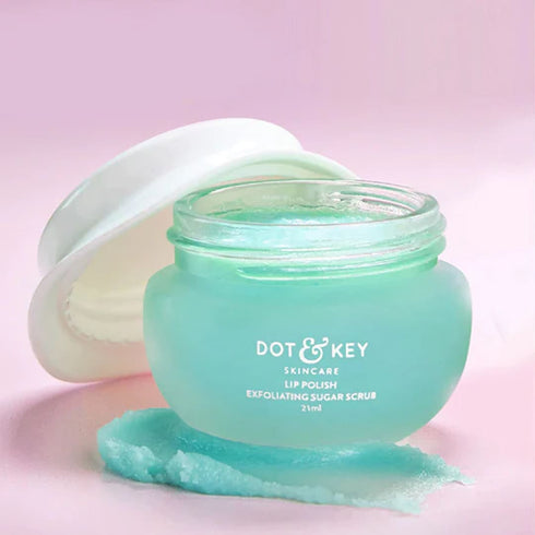 Dot and key Sugar Lip Scrub With Vitamin E| Peppermint Oil & Almond Oil