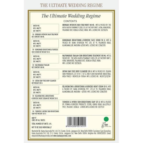 Kama Ayurveda The Ultimate Wedding Regime