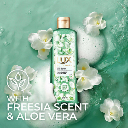 Lux Skin Detox Body Wash with Freesia Scent And Aloe Vera