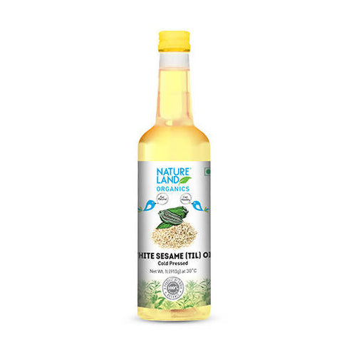 Nature Land Organics White Sesame |Til Oil Cold Pressed