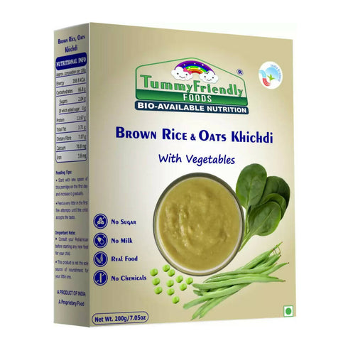 TummyFriendly Foods Organic Brown Rice | Oats Khichdi Mix for Toddler