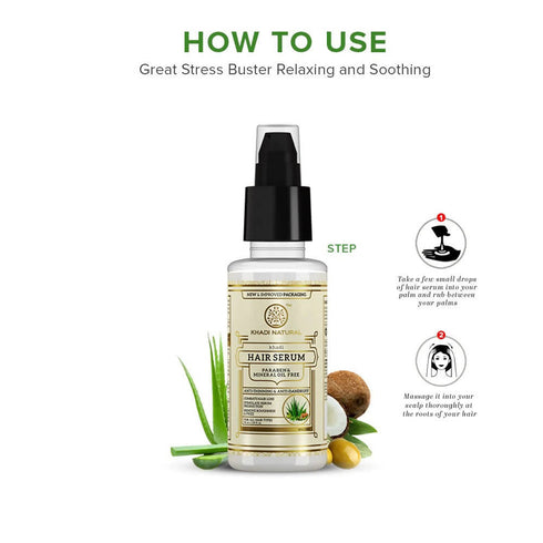 Khadi Natural Hair Serum Paraben And Mineral Oil Free