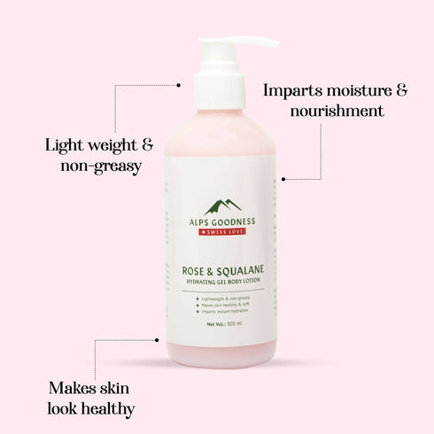 Alps Goodness Rose and Squalane Hydrating Gel Body Lotion