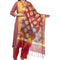 A R Silk Women's Vanarsi Silk Zari Embroidery With Rainbow Colour Multi Rainbow Fancy Dupatta
