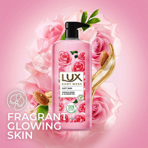 Lux Body Wash with French Rose Fragrance And Almond Oil