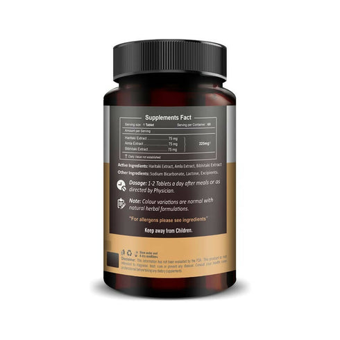 H&C Herbal Triphala Extract Quick Dissolving Tablets