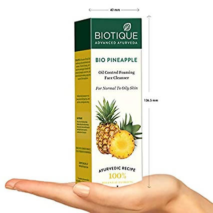 Biotique Advanced Ayurveda Bio Pineapple Oil Control Foaming Face Cleanser 120ml