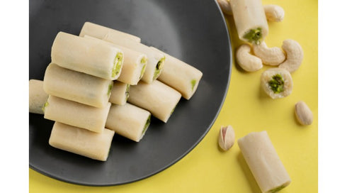 Olive Mithai Shop Kaju Pista Roll