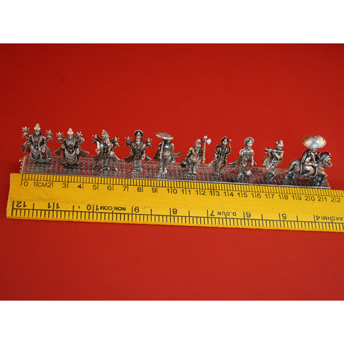 Pure Silver Antique Dasavataram Set 180g