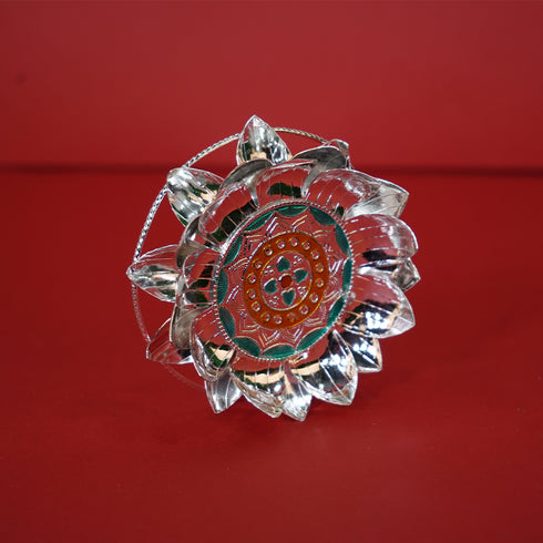 Pure Silver Lotus Stand Silver Plated 97.55g