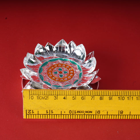 Pure Silver Lotus Stand Silver Plated 97.55g
