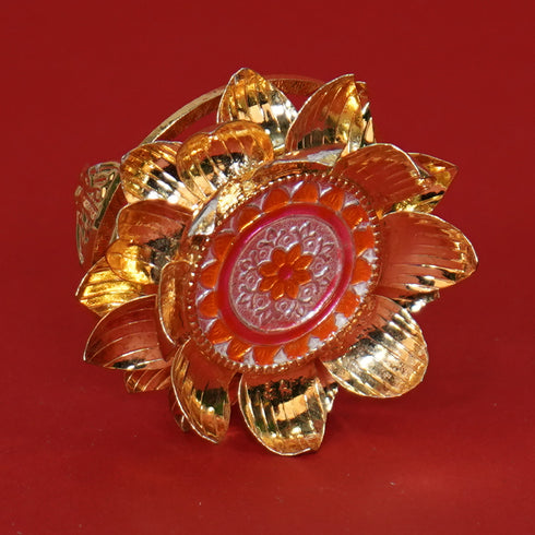 Pure Silver Lotus Stand Gold Plated 38.3g