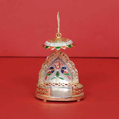 Pure Silver Peacock Design Simhaasanan Set 37g