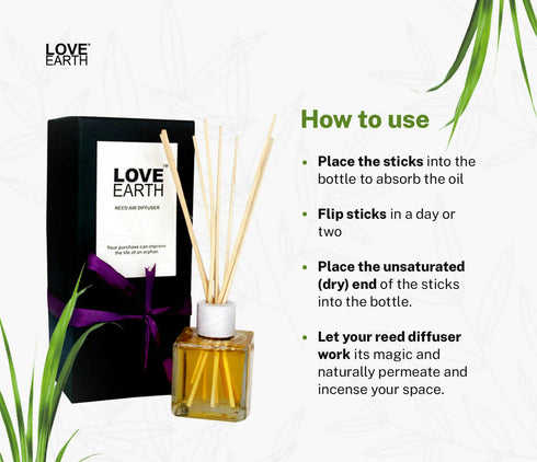 Love Earth Reed Diffuser Lemongrass
