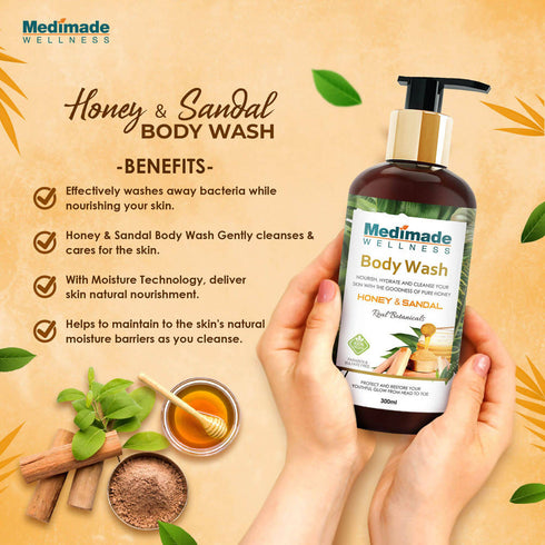 Medimade Wellness Honey & Sandal Body Wash