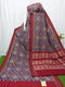Double Ikkat Patola Navy Blue With Maroon Color Saree