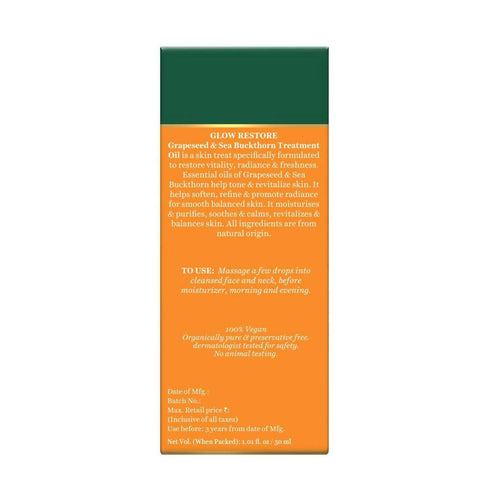 Biotique Glow Restore Grapeseed & Sea Buckthorn Treatment Oil 30ml