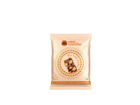 Go Desi Dry Fruit Barfi 5 Pcs