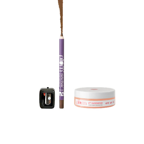 Plum Naturstudio Glam & Cleanse Duo | Uptown Brown