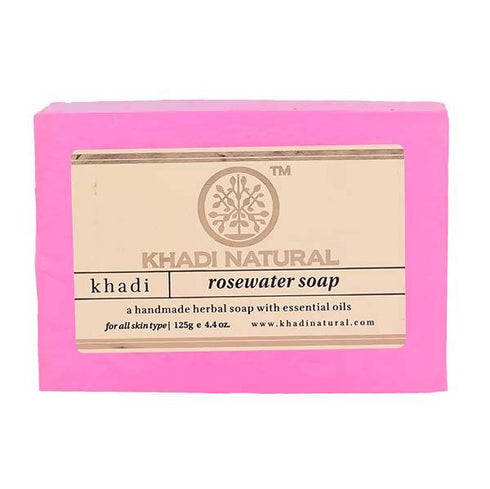 Khadi Natural Herbal Rosewater Soap 250g