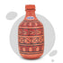 Mitticool Clay Water Bottle Abstract Cross 1.2Liter