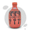 Mitticool Clay Water Bottle Black Spade Design 1.25 Liter