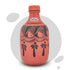 Mitticool Clay Water Bottle Black Spade Design 1.25 Liter