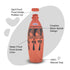 Mitticool Clay Water Bottle Black Spade Design 1 Liter
