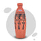 Mitticool Clay Water Bottle Black Spade Design 1 Liter
