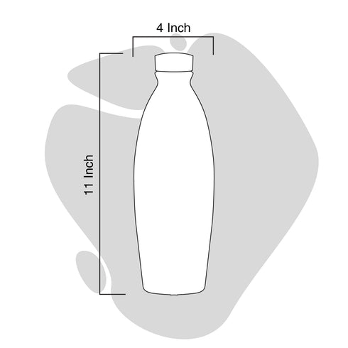 Mitticool Clay Water Bottle Warli Cart Design 1 liter