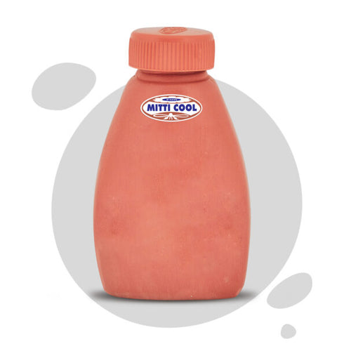 Mitticool Clay Triangle Water Bottle 300 ml