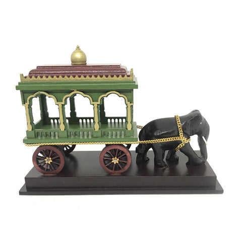 Elephant Chariot figurine Kondapalli Toys