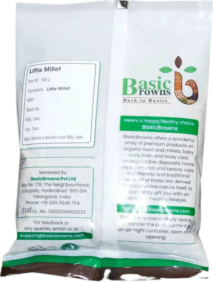 BasicBrowns Little Millet | Samalu