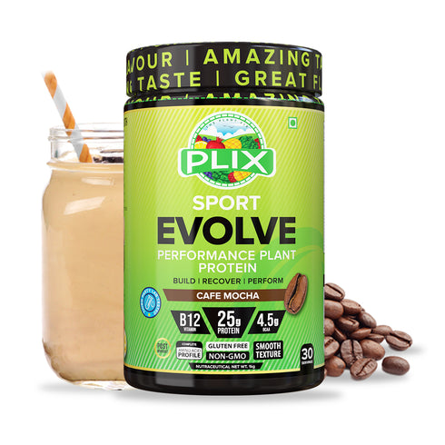 Plix Evolve Performance Plant Protein PowderCafe Mocha